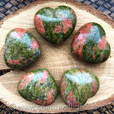 Unakite Gemstone Heart